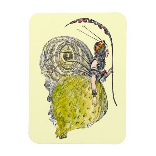 Vintage Cute Fantasy Butterfly Fairy with Wings Magnet