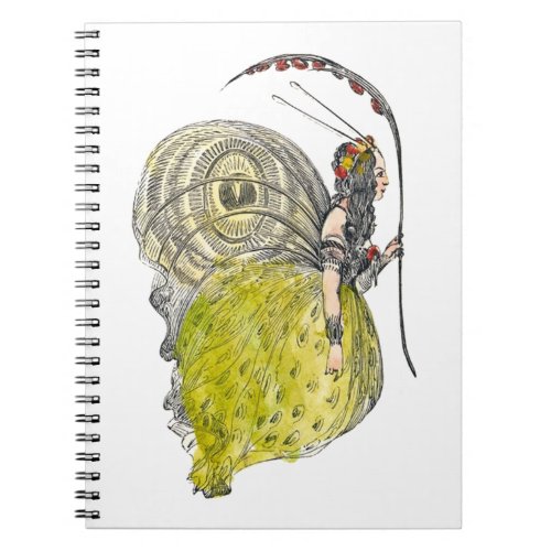 Vintage Cute Fantasy Butterfly Fairy with Wings Notebook