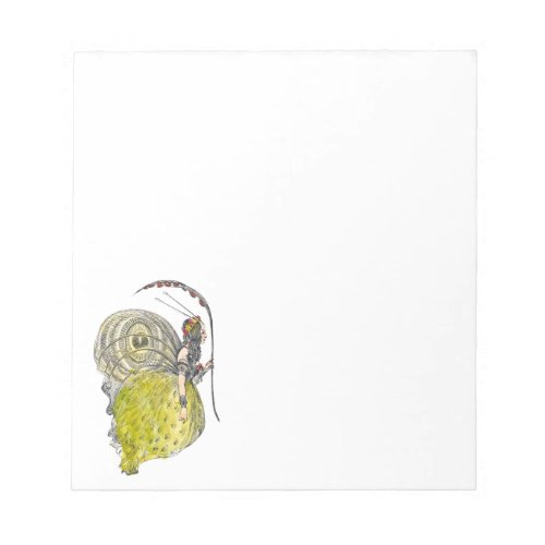 Vintage Cute Fantasy Butterfly Fairy with Wings Notepad