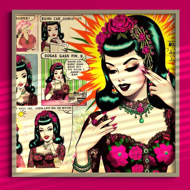 Vintage Cute Girl Comics Poster (Creator Uploaded)