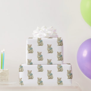 Vintage Cute Kitten Cat Wrapping Paper