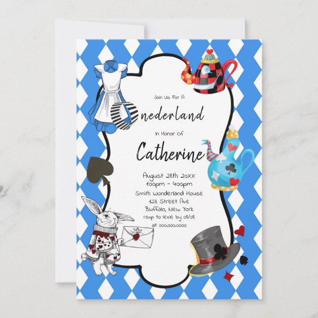 Vintage Cute Onederland First Birthday Party (Front)