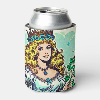 Vintage Cute Princess Comics Can Cooler