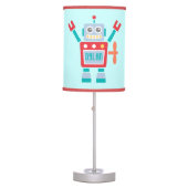 Vintage Cute Robot Toy For Kids Room Table Lamp (Front)