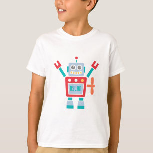 Vintage Cute Robot Toy For Kids T-Shirt