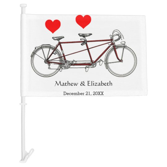 vintage cute tandem bicycle