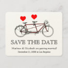 Vintage Cute Tandem Bicycle Wedding Save The Date