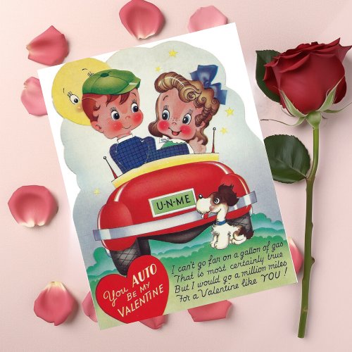 Vintage Cute U_N_ME Valentines Day Holiday Card
