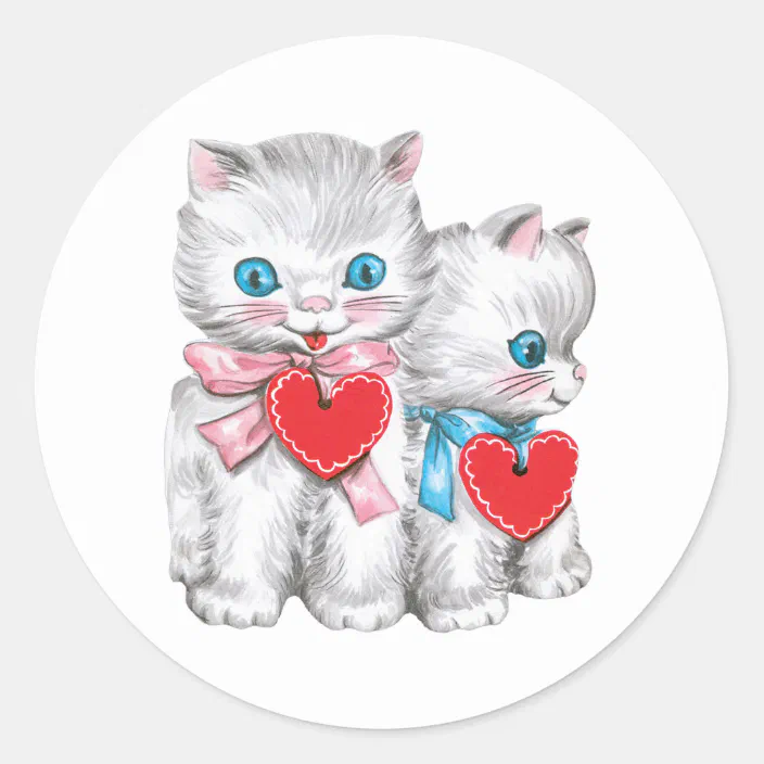 Valentine’s Day Very Cute!! Vintage Stickers 