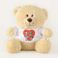 Valentines Gifts Teddy Bear with Heart and Bow & Rose as Personalized  Valentine Gifts for Her/Him, Teddy Bear with Name or Text for Women on