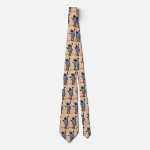 Vintage Cute Valentines Day Mailman Love Letter Neck Tie