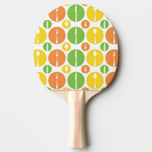 Vintage Cutlery Pattern Ping-Pong Paddle
