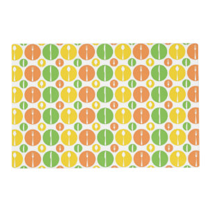 Vintage Cutlery Pattern Placemat