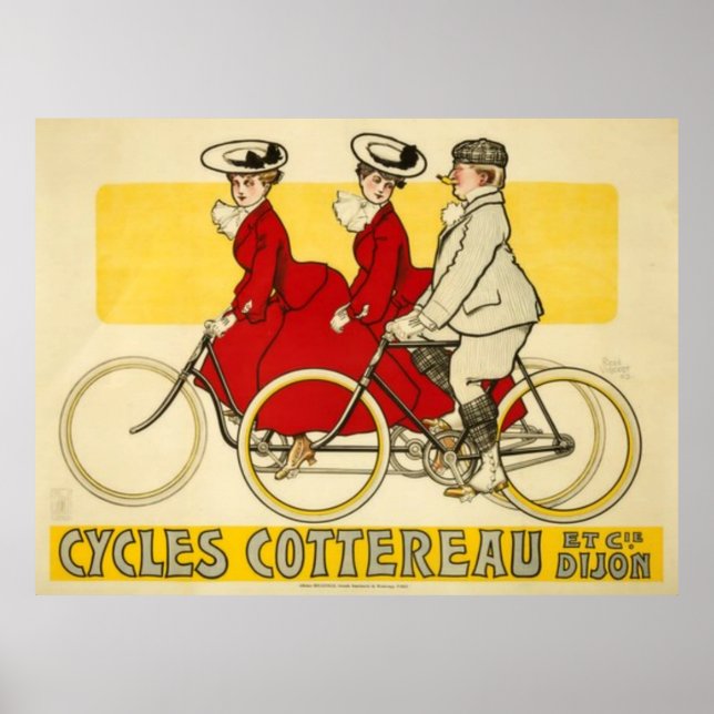 Vintage Cycles Cottereau by René Vincent Poster (Front)
