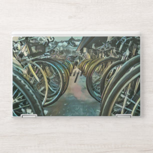 Vintage cycling artwork HP laptop skin