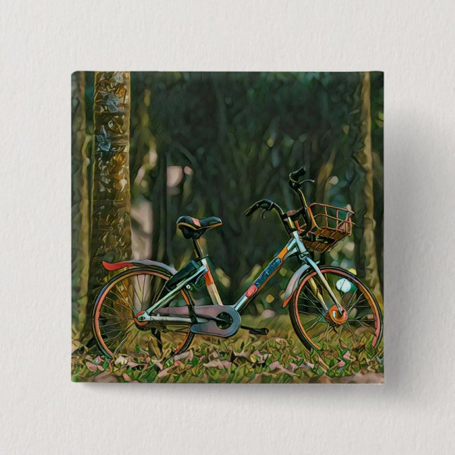 vintage cycling gifts button (Front)