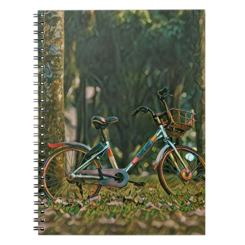 vintage cycling gifts notebook