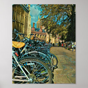 Vintage cycling gifts poster