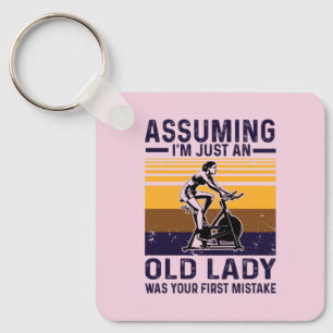 Vintage Cycling Tee Keychain
