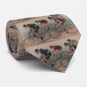 Vintage Cyclist Race Illustration (1896) Neck Tie