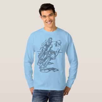 Vintage Cyclists - retro bicycle racers T-Shirt