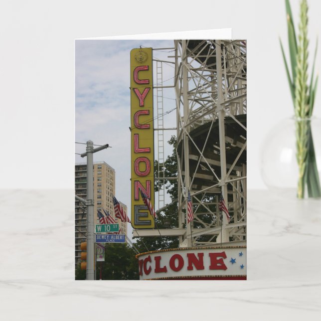 Vintage CYCLONE Notecard (Front)