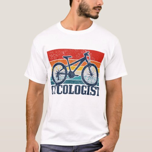 Vintage Cycologist Mountain Bike MTB Cycling Funny T_Shirt