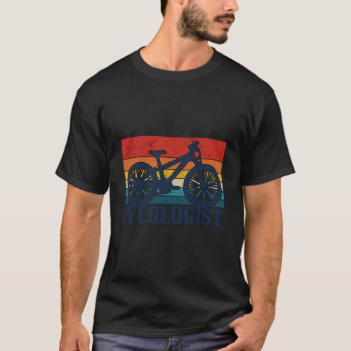 Vintage Cycologist Mountain Bike Mtb Cycling Funny T_Shirt