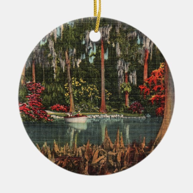 Vintage Cypress Gardens Ornament (Front)
