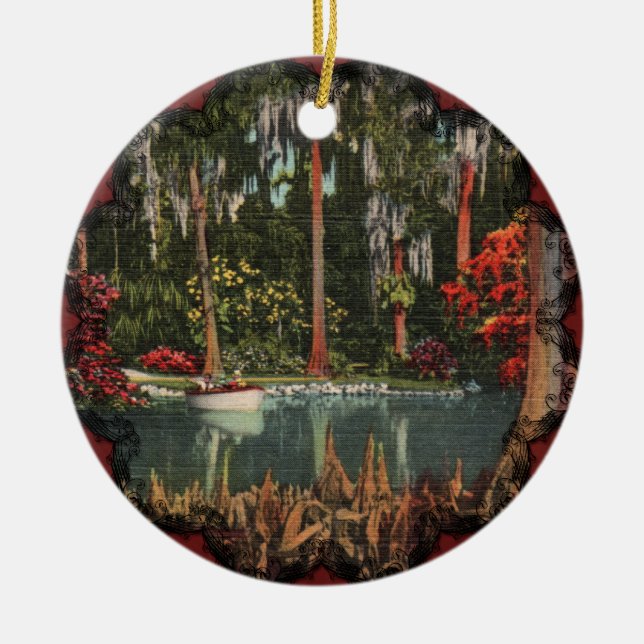 Vintage Cypress Gardens Ornament (Front)