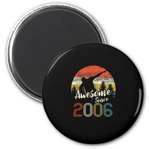 Vintage Dabbing Awesome Since 2006 17th Birthday B Magnet