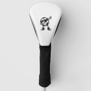 Vintage Dabbing Soccer Ball Shirt Design (2)_1 Golf Head Cover