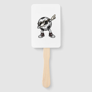 Vintage Dabbing Soccer Ball Shirt Design (2)_1 Hand Fan