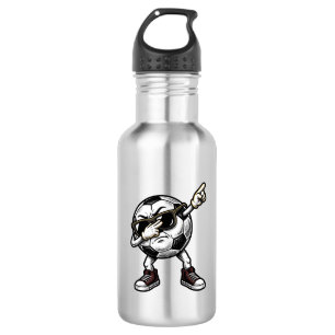 Vintage Dabbing Soccer Ball Shirt Design (2)_1 Stainless Steel Water Bottle
