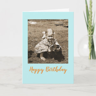 Vintage dachshund Birthday Card