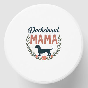Vintage Dachshund Mama Floral Dog Lover Vector Des Mini Candle Favors