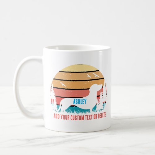 Vintage Dachshund Retro Sun Cool Dog Lover Coffee Mug