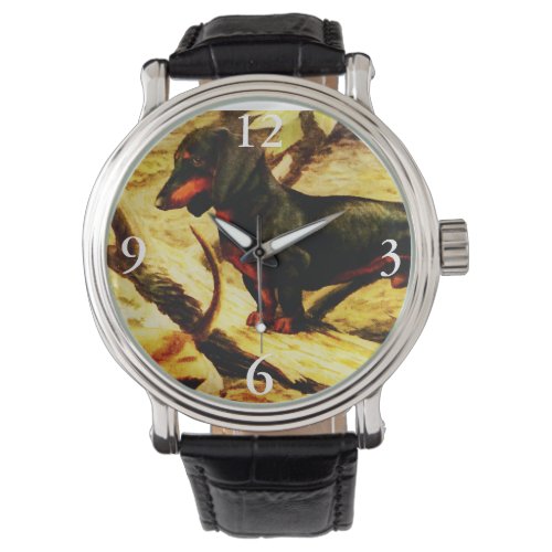 vintage Dachshund Watch