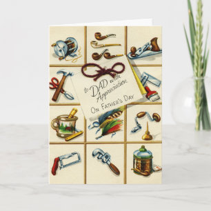 Vintage Dad Father's Day Greeting Card