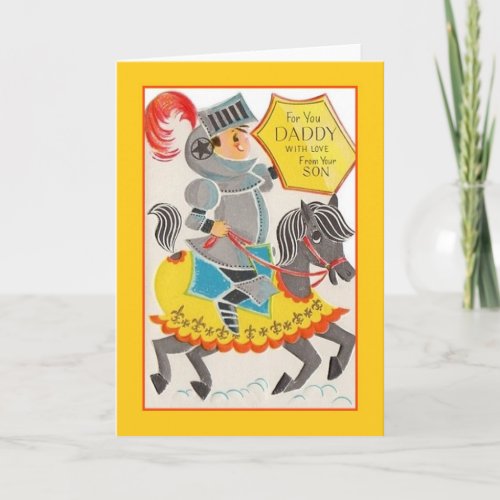 Vintage Dad From Son Fathers Day Card