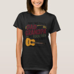 Vintage Dad Grandpa Rocks Them Guitar Music Lover  T-Shirt