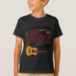 Vintage Dad Grandpa Rocks Them Guitar Music Lover  T-Shirt