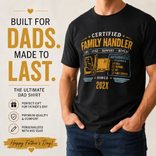 Vintage Dad Heavy Duty Handler Forklift Father’s D T-Shirt