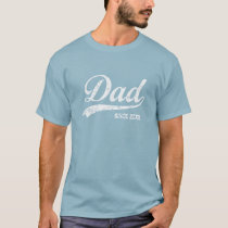 Vintage Dad Since [year] Dark T-Shirt