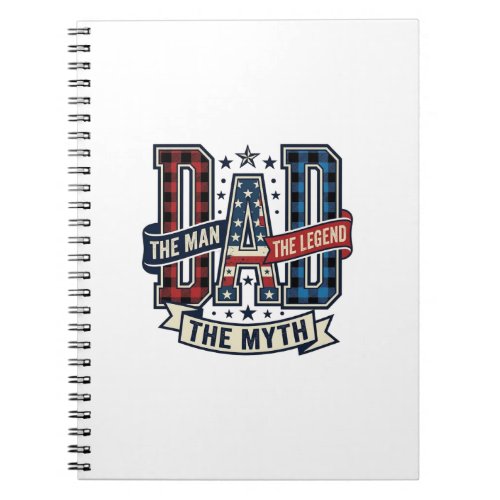 Vintage DAD The Man The Myth The Legend Shirt Desi Notebook