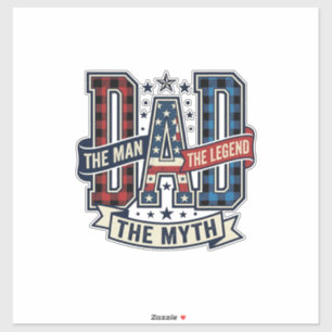 Vintage DAD The Man The Myth The Legend Shirt Desi Sticker