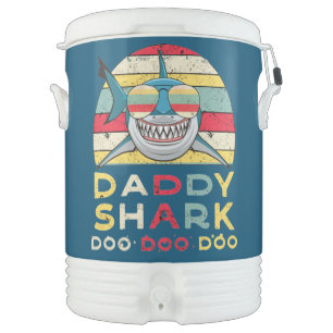 Vintage Daddy Shark "Doo Doo Doo" Beverage Cooler