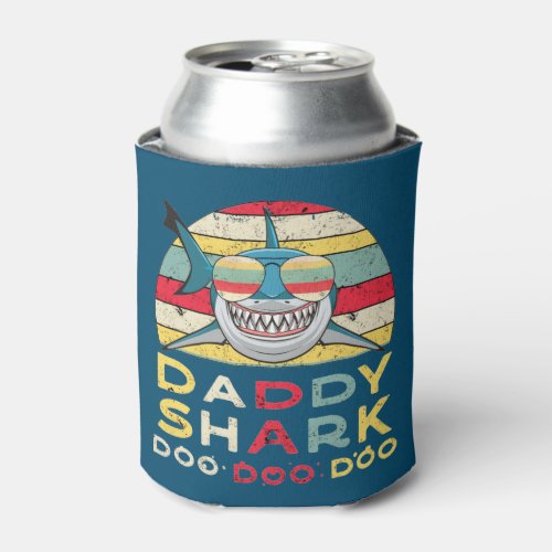 Vintage Daddy Shark Doo Doo Doo Can Cooler