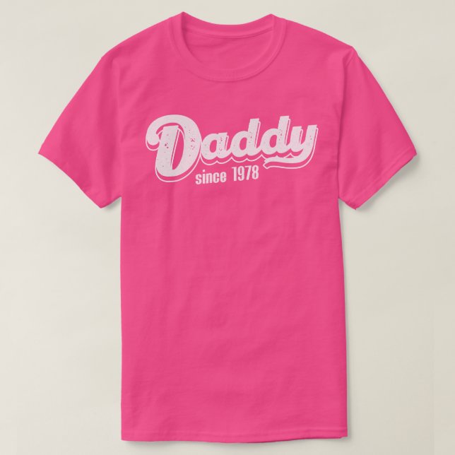 Vintage Daddy Since 1978 T-Shirt (Design Front)