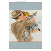 Vintage Daddy's Little Girl Father's Day Card